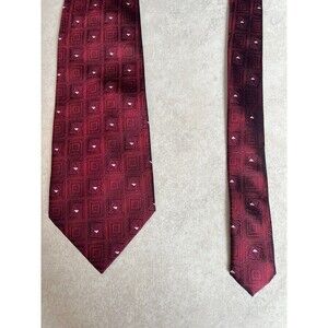 Joseph & Feiss International Tie Burgundy 100% Silk